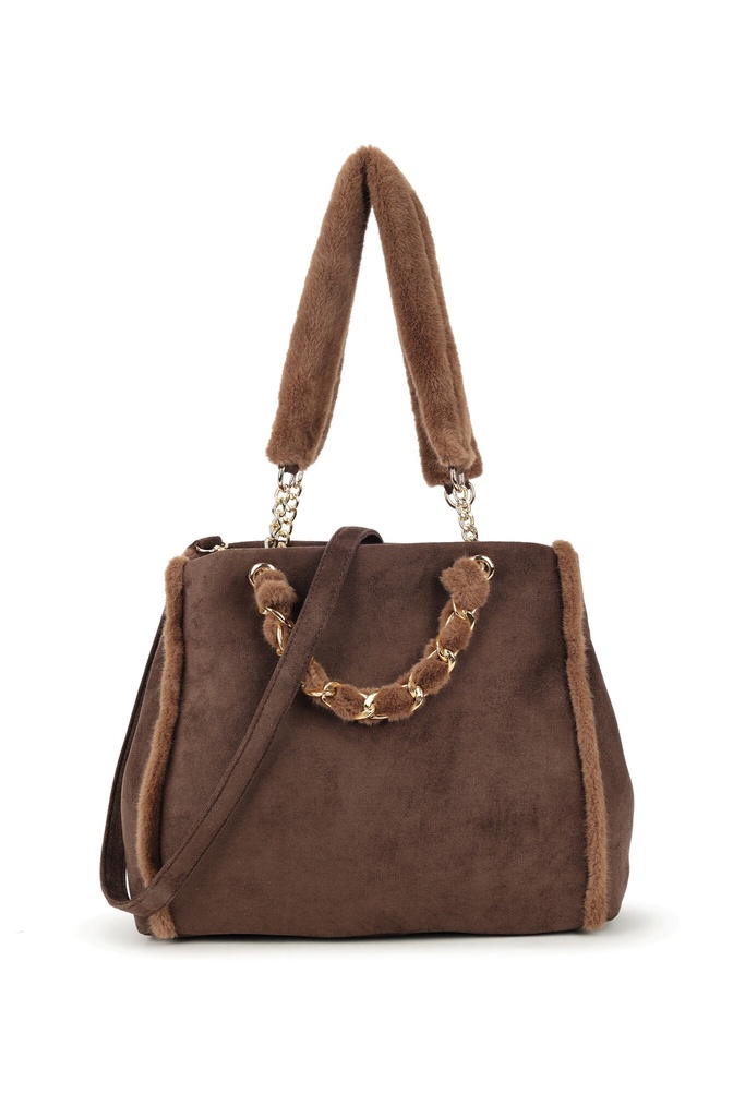 Kunst suede schoudertas | 70135