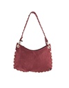 Kunstlederen suede schoudertas | 80165