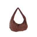 Kunstlederen suede schoudertas | 40095