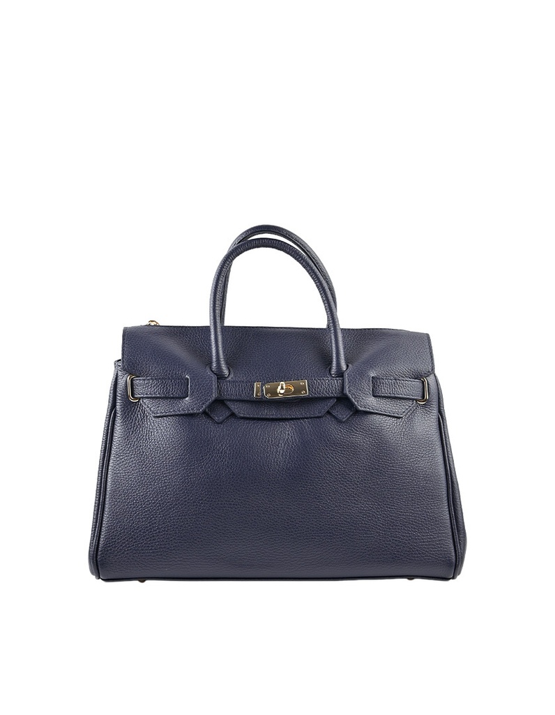 Lederen handtas | 552561 (Donkerblauw)