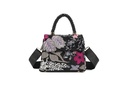 Kunstlederen pailletten handtas | 80139