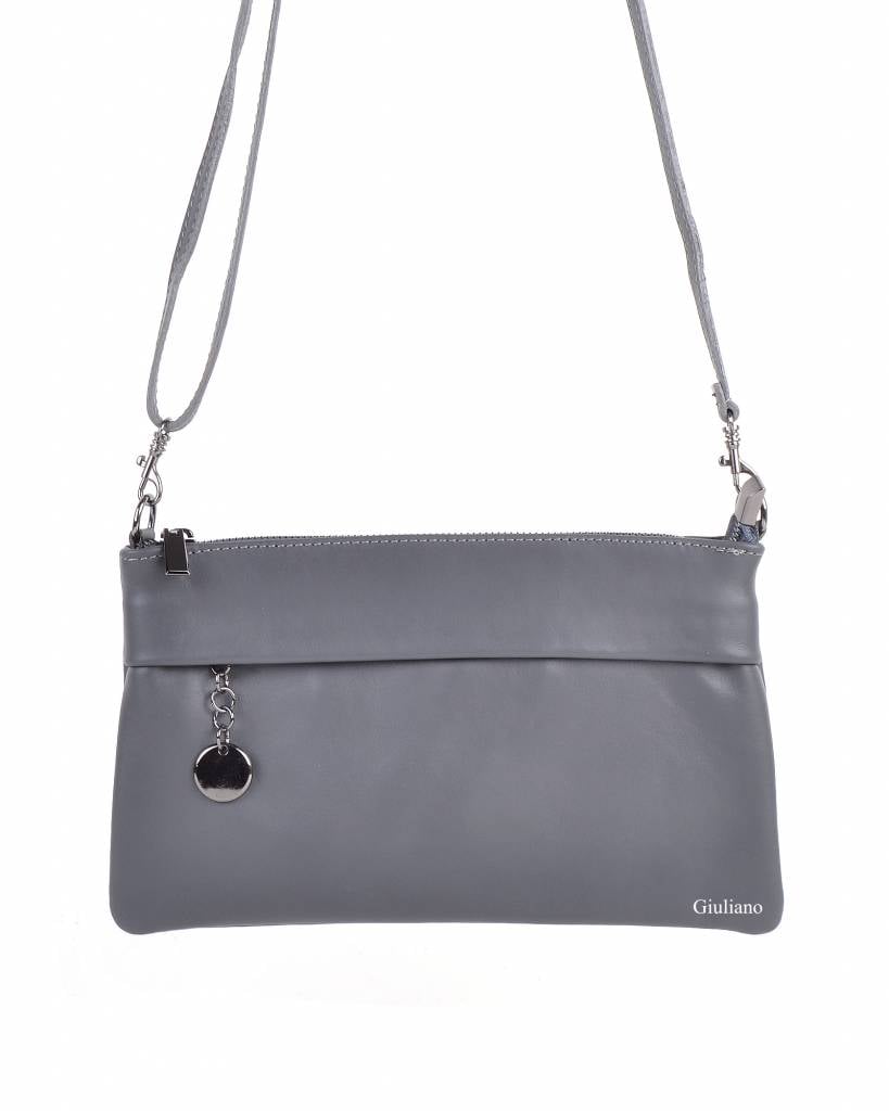 Lederen schoudertasje | Clutch