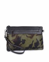 Lederen schoudertasje/clutch | Vacht | Print | 552191