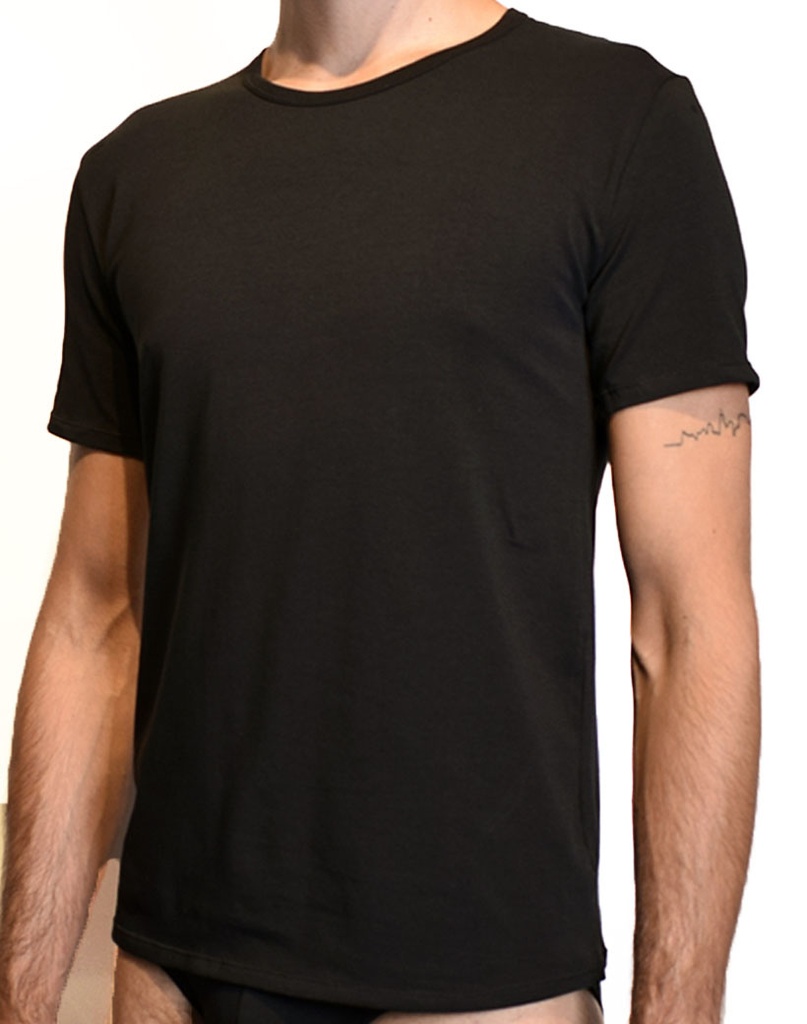 Basic Heren T-shirt | Ronde Hals | Zwart
