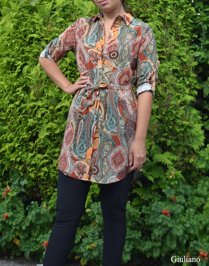 Tuniek | Jurk | 61071 Paisley roest