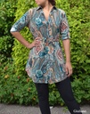 Tuniek | Jurk | 61071 Paisley petrol