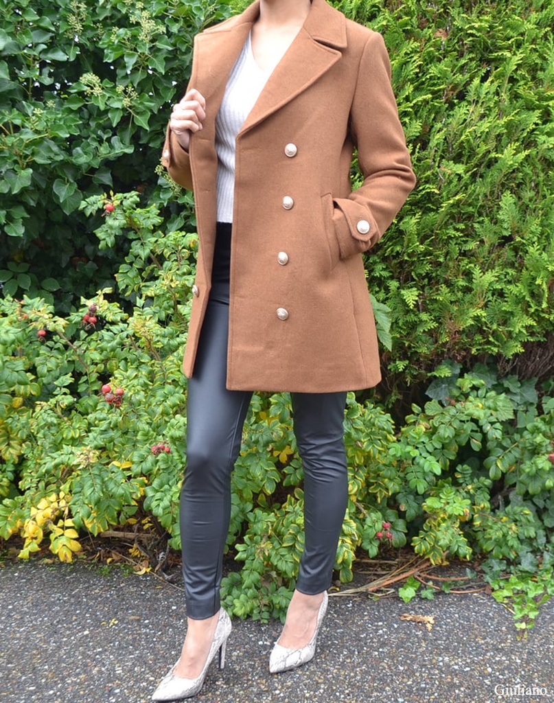 Double breasted coat Bruin 61097