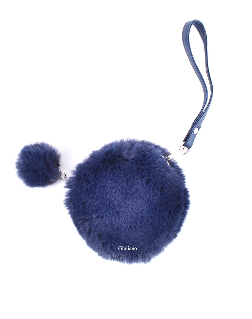Faux fur portemonnee