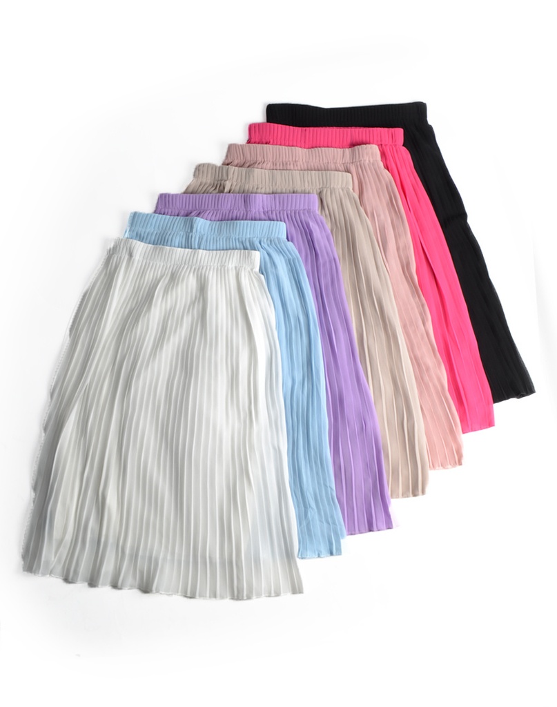 Plissé Rok | 61047 (Geel)