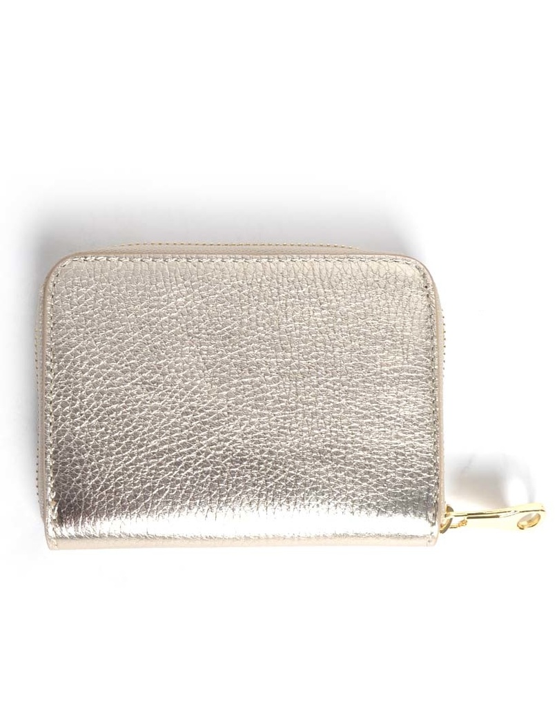 Lederen portemonnee  metallic | 5590351
