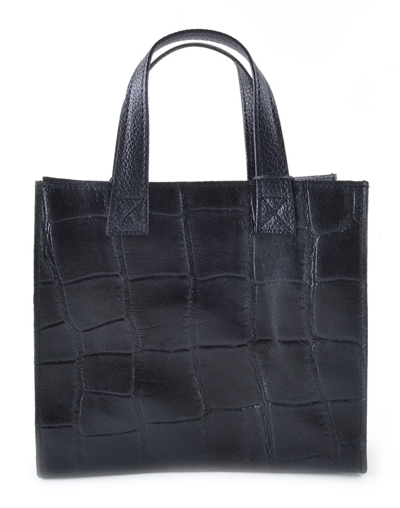 Leren handtas | Vierkant - Mat | 552572