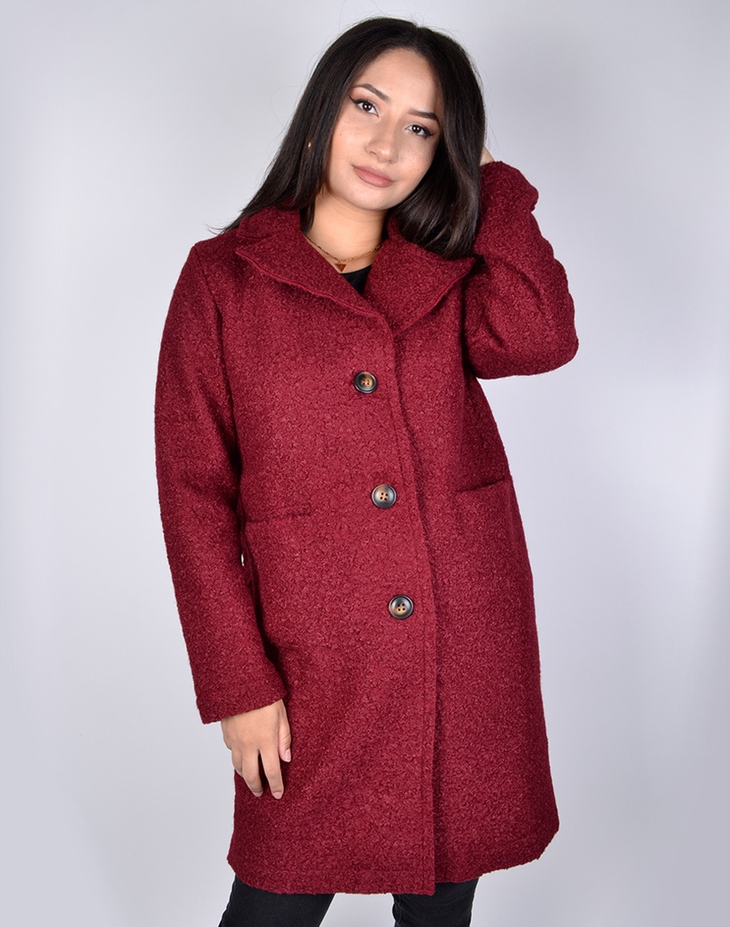 Mantel | Bordeaux rood | 62099