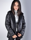 Teddy jas |  62125 2-side zwart