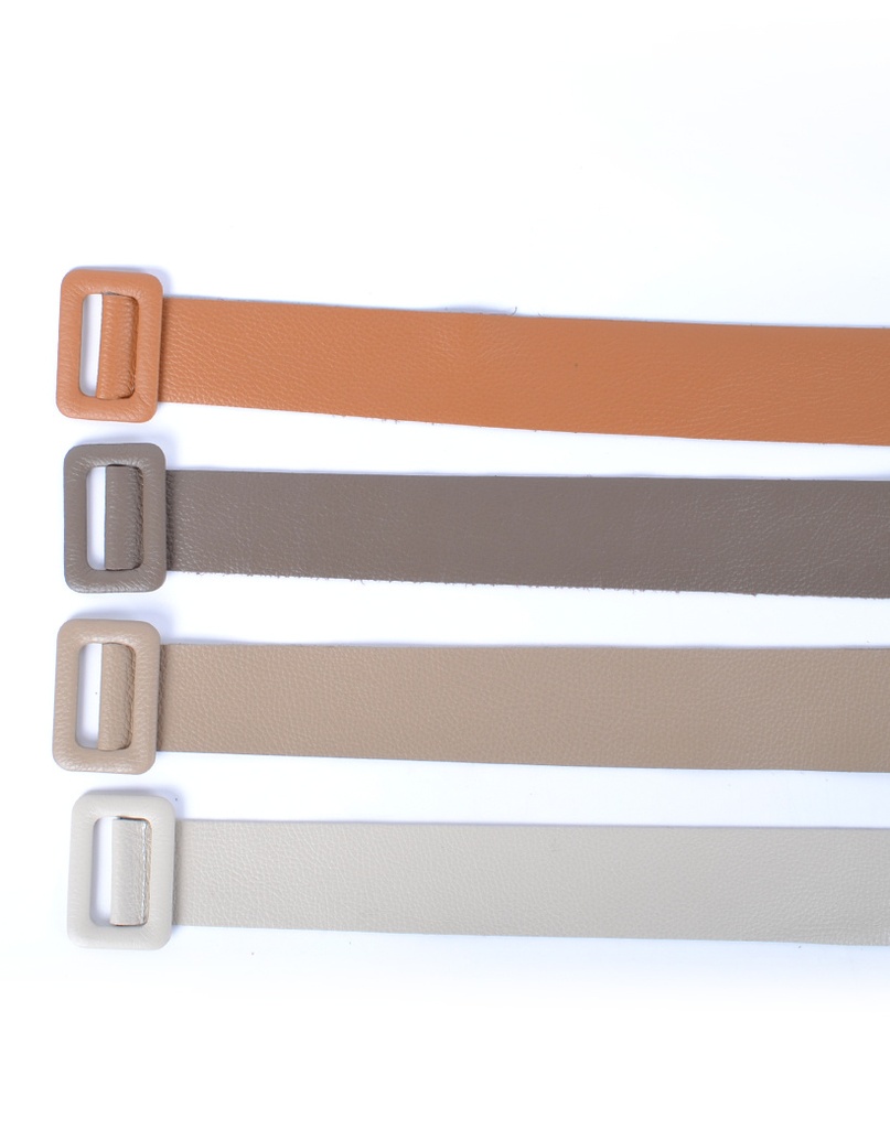 Lederen riem 800046 Rechthoek | 30% Sale