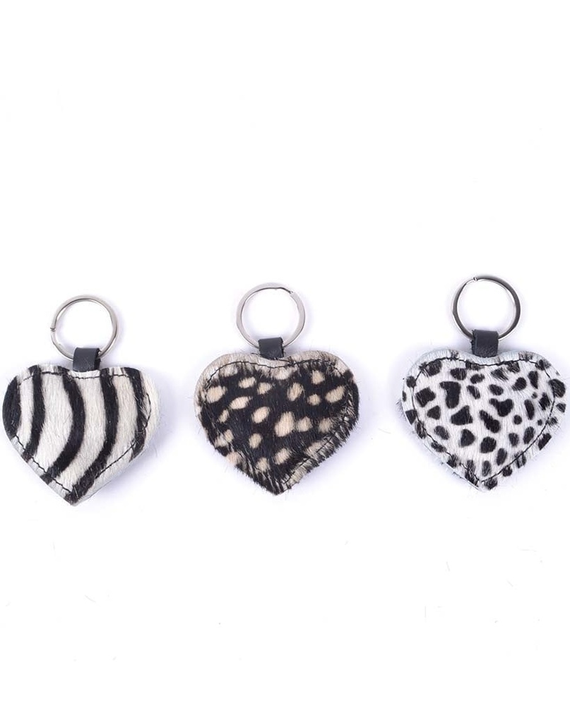 Sleutelhanger | Hart | Vacht | 2317 (Dalmatier wit)