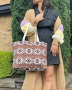 Canvas shopper streep | 300263
