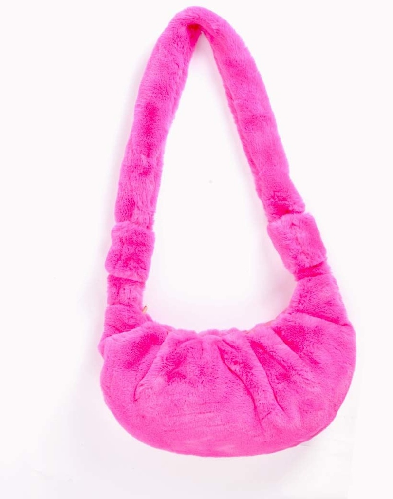 Schoudertas faux fur