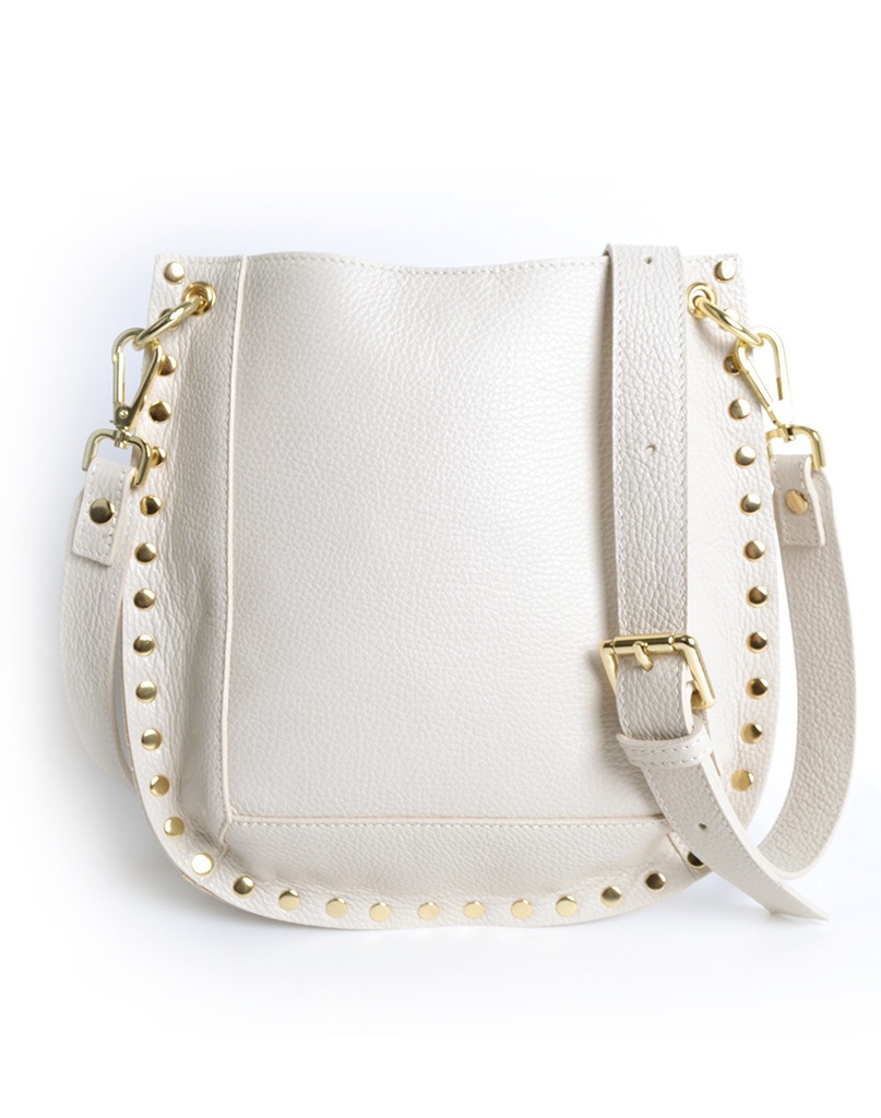 Lederen schoudertas | 900130 (Beige)