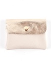 Lederen portemonnee metallic - Combi-kleur