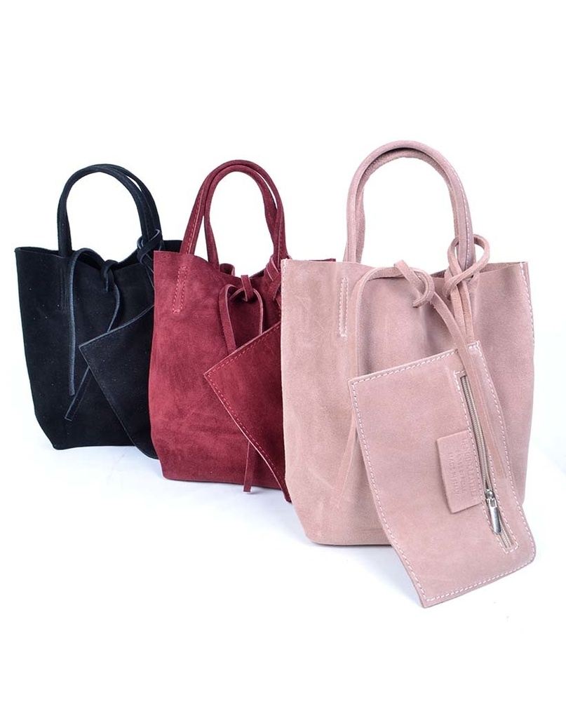 Suède Mini shopper | 552633 (Zwart)