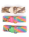 Lederen schouderband Abstract zigzag | 300068