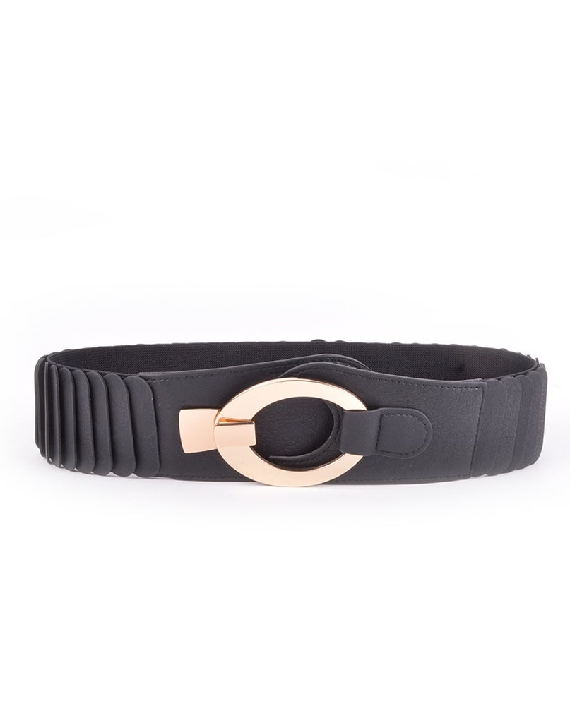 Riem - Gesp - Zwart- Goud | 400097