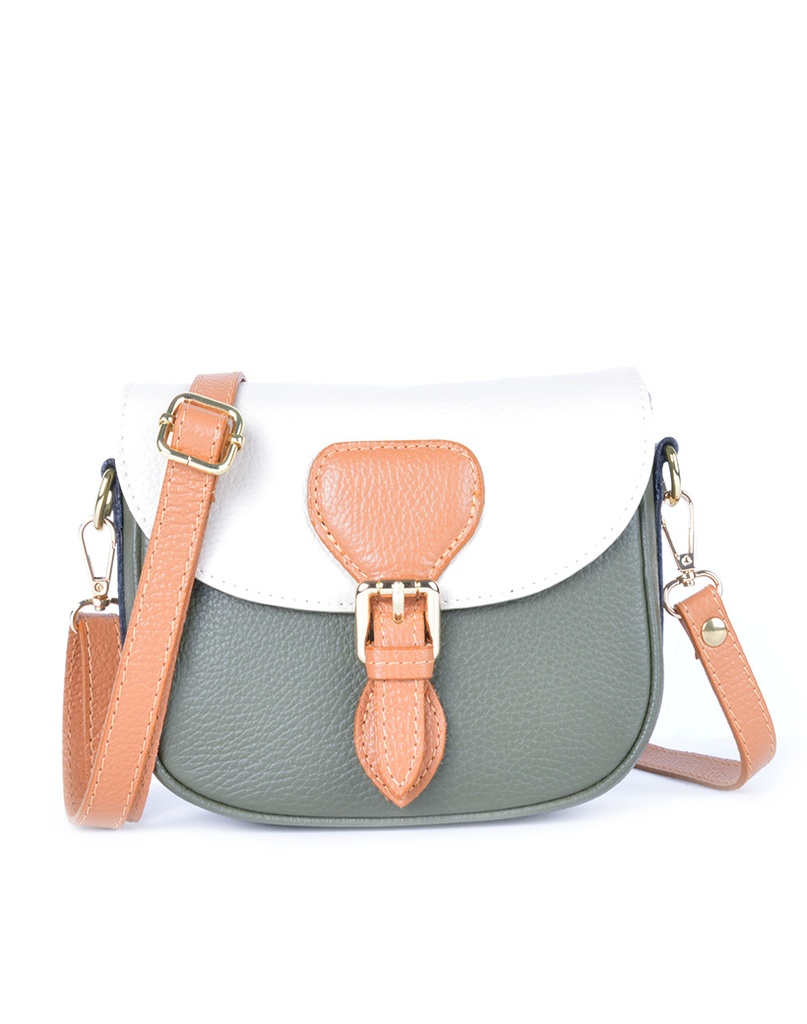 Lederen schoudertas multi color  | 552793