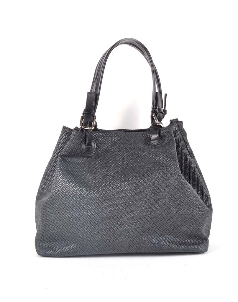 Lederen handtas | == | 552740
