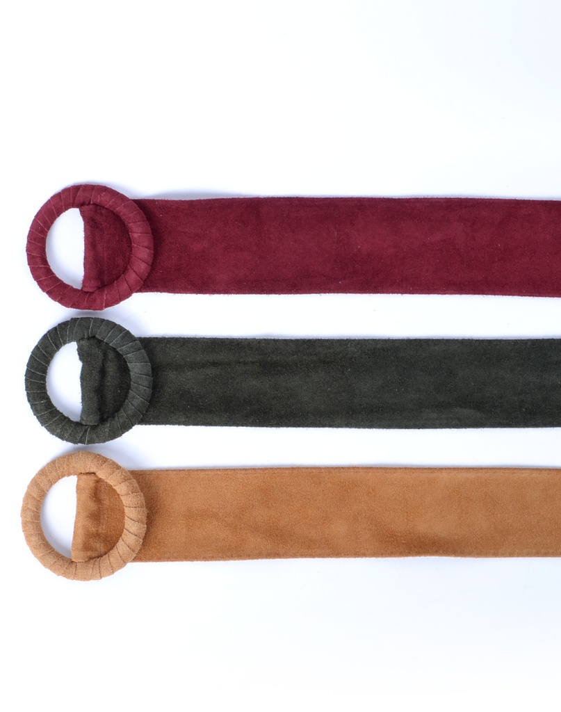 Suède riem Rond | 800048