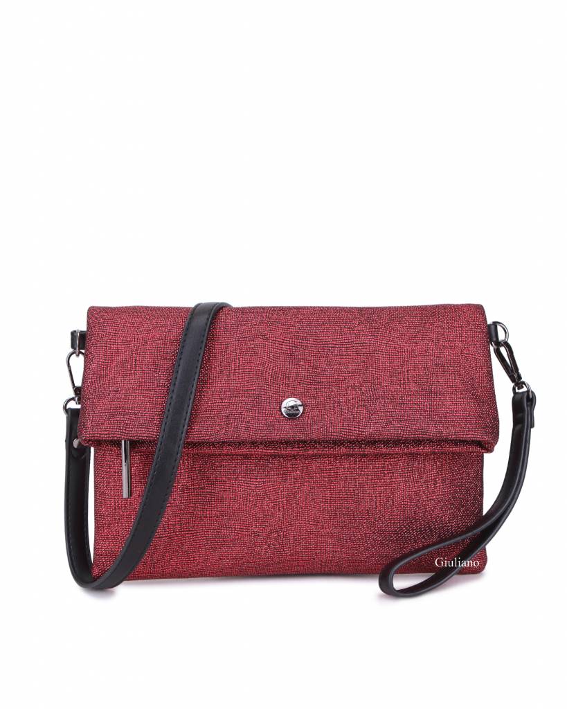 Kunstlederen schoudertasje | Clutch | Glans | 60055