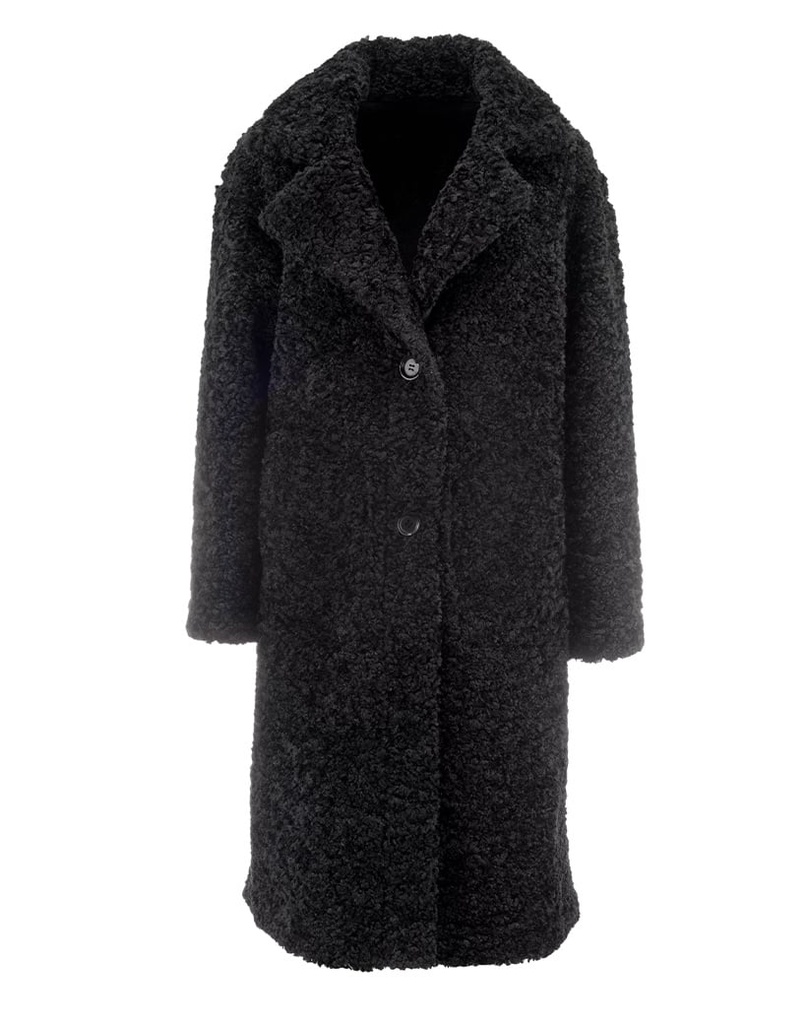 Teddy jas |  Omkeerbaar | CP032 | Zwart