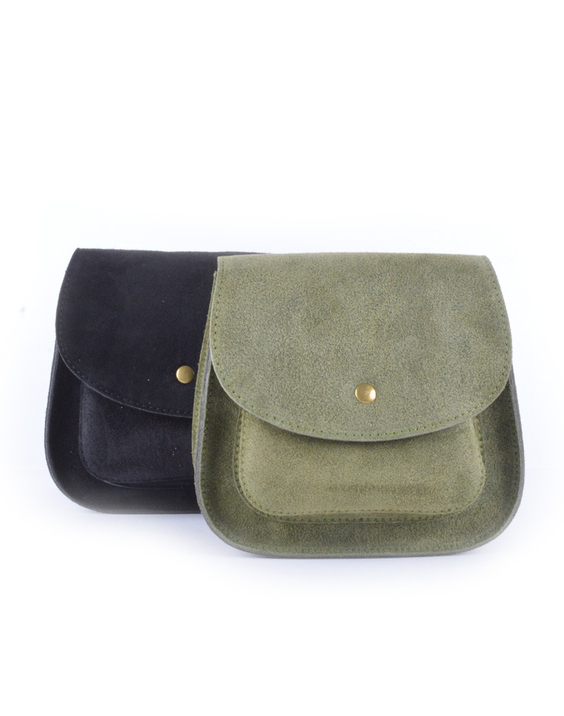Suede Schoudertas | 552862 (Zwart)