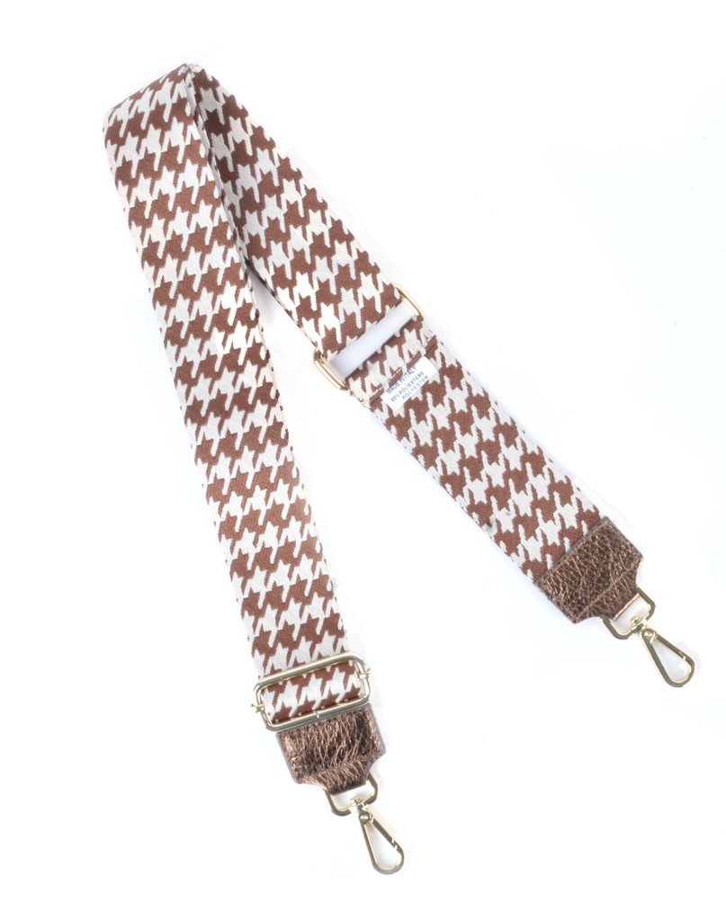 Schouderband | Pied de poule Metallic | 300470