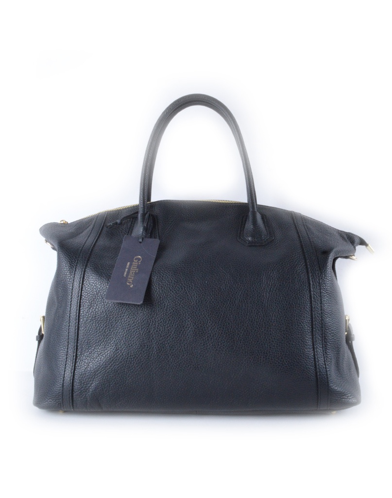 Lederen handtas | 552880 (Zwart)