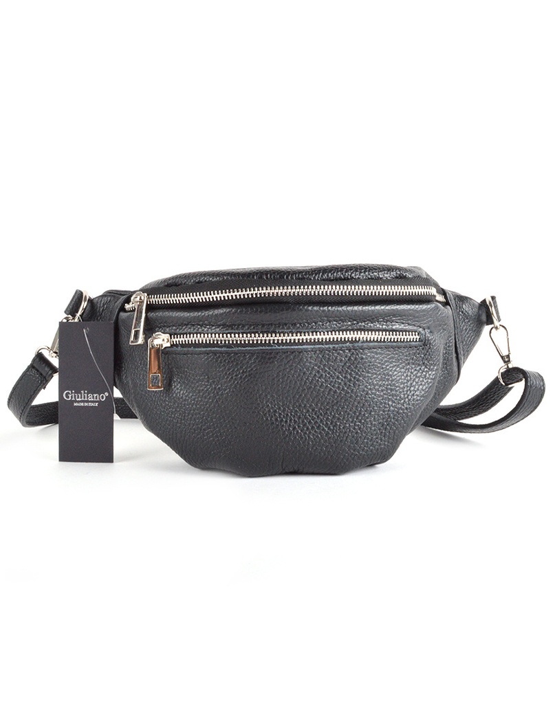 Lederen heuptas | 552876 (Zwart)