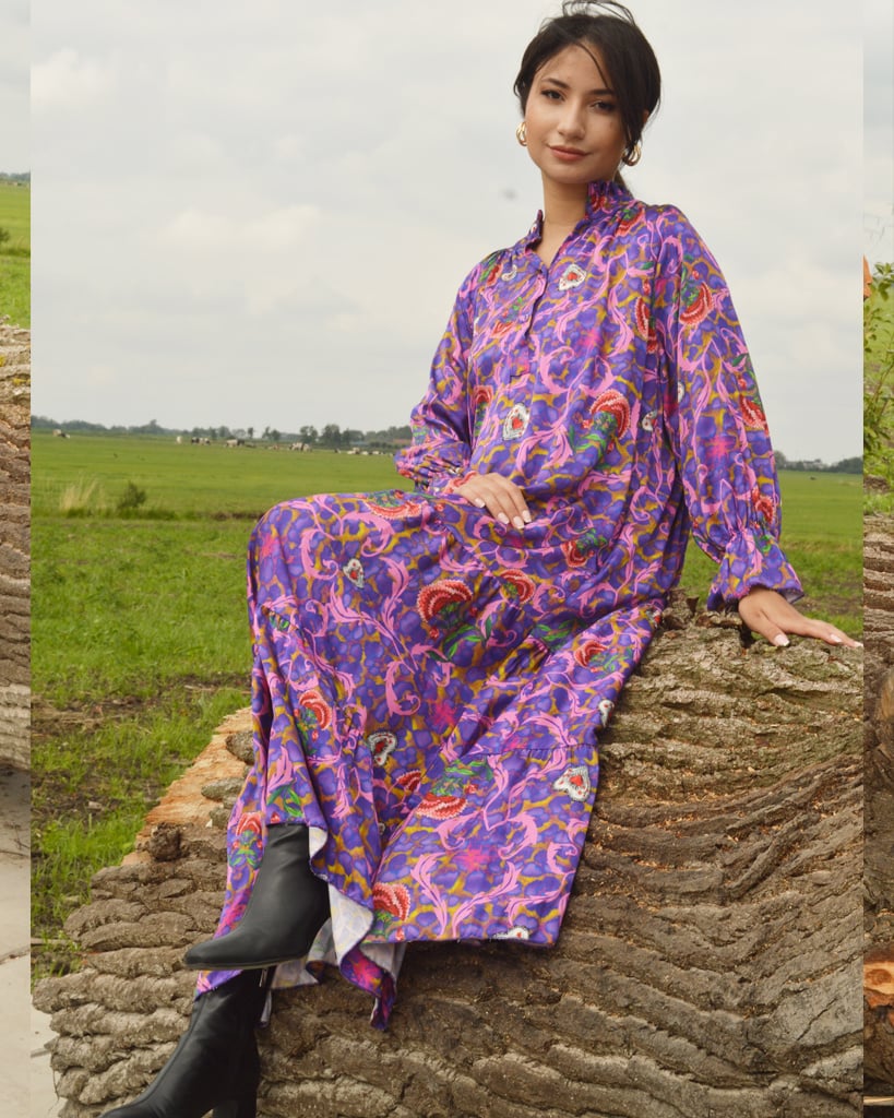 Jurk | 62270 (Print 1 - Paars / Roze)