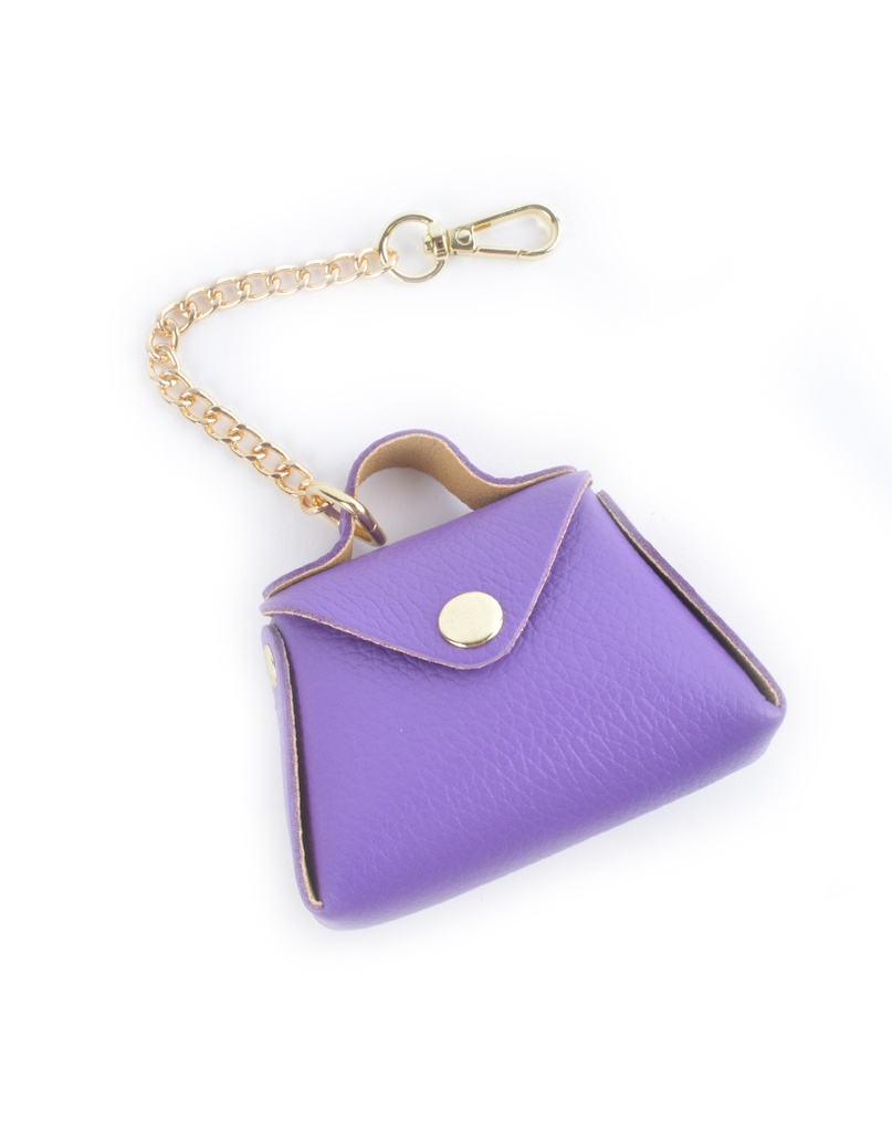 Lederen Tassenhanger | Mini tasje | 2307 (Groen)
