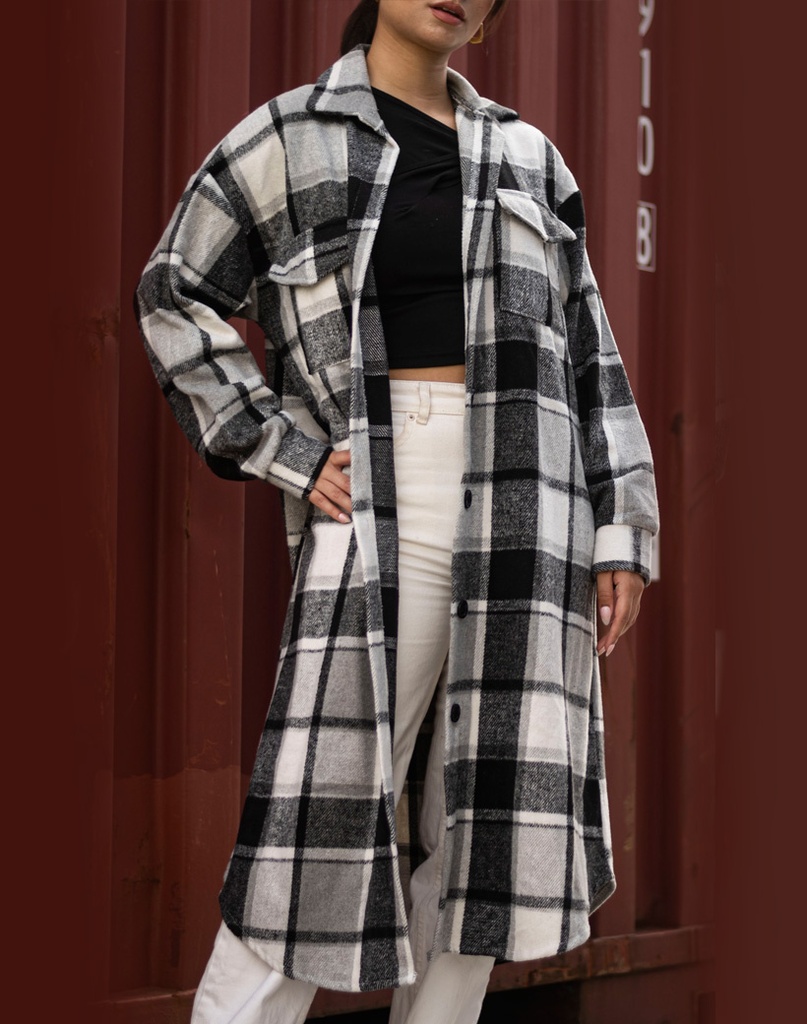 Lang Geruit Overhemd | Boheme | 62268