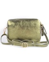 Lederen schoudertas metallic | 9001281