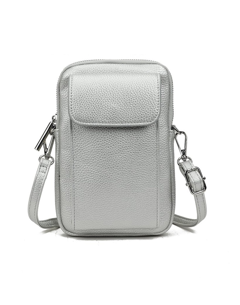 Kunstlederen telefoontas metallic | 30283