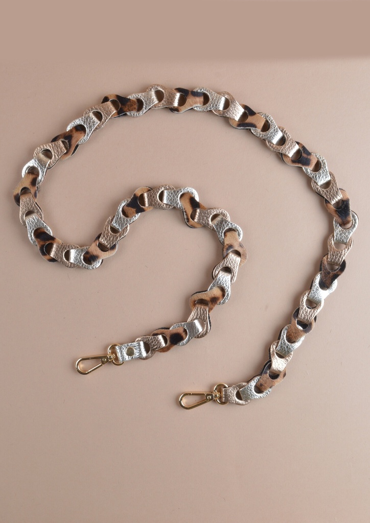 Schouderband gevlochten | Panter | 5590892