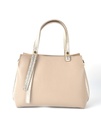 Leren handtas combi-kleur | 5529270