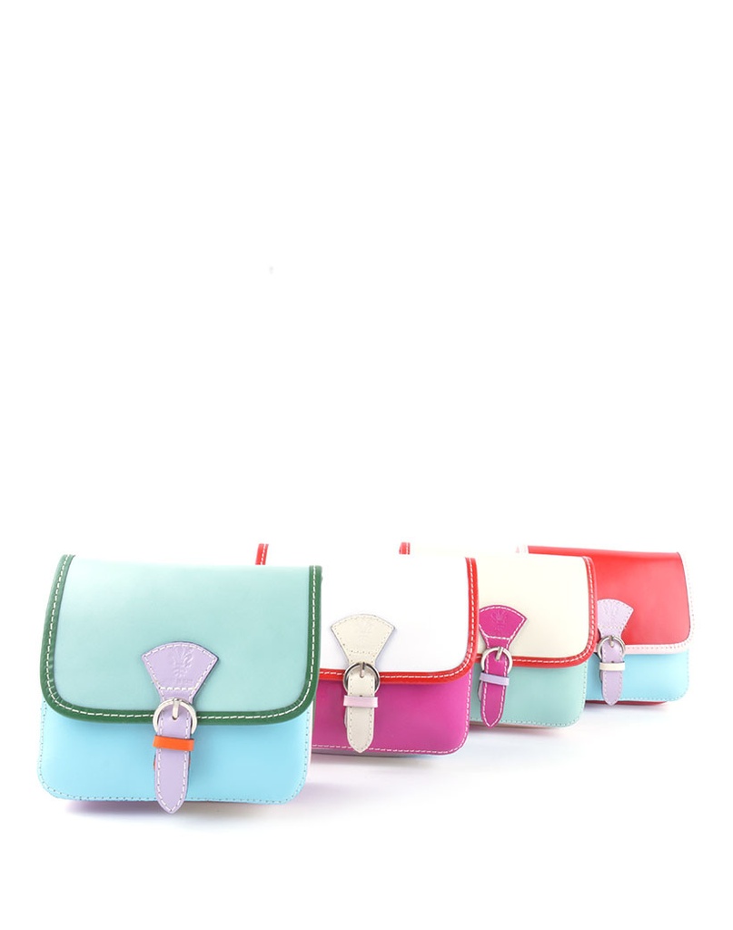 Lederen schoudertas | Multicolor | 552209