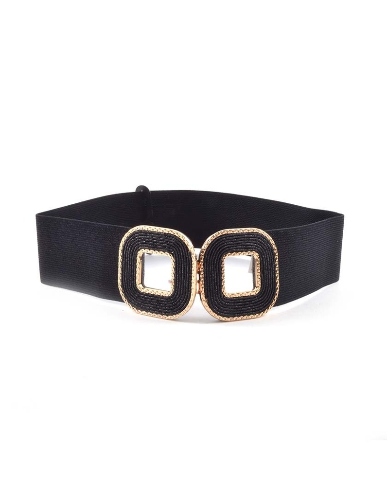 Riem  - vierkant chain | 559116 (Zwart goud)