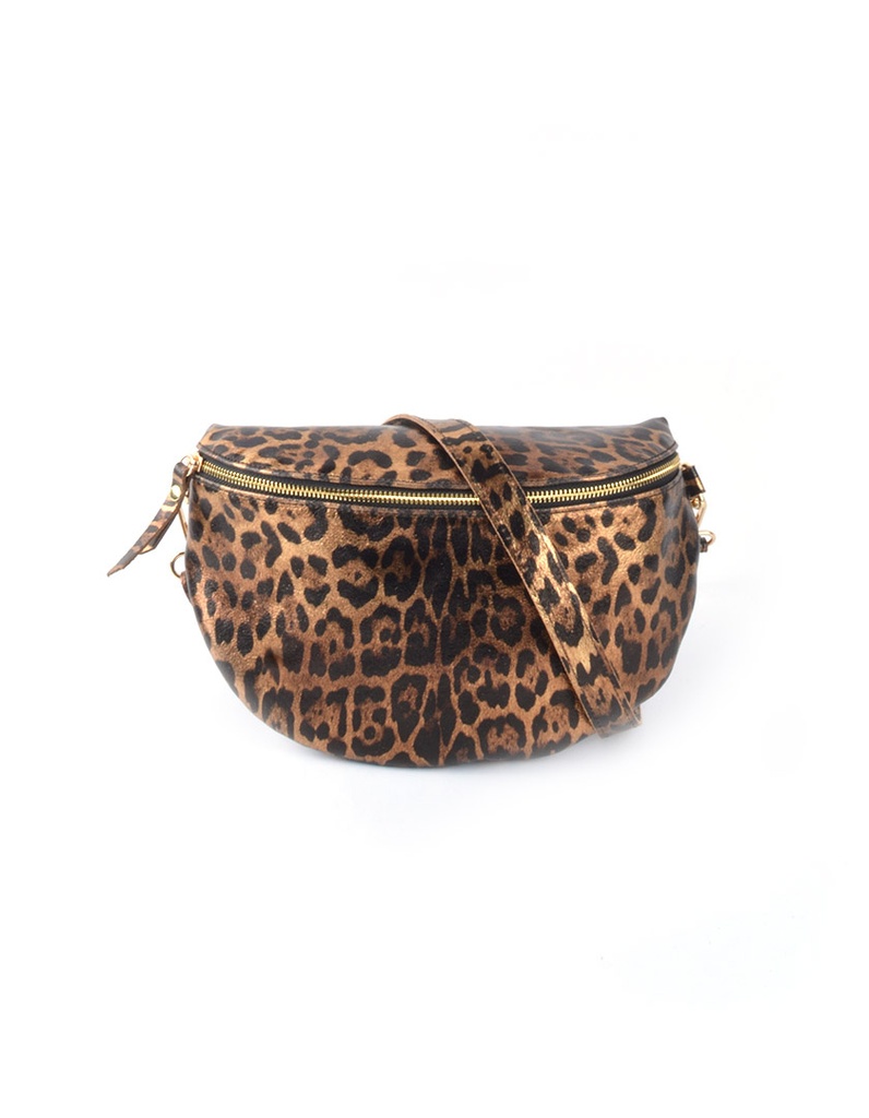 Lederen panter heuptas | Metallic | 552953