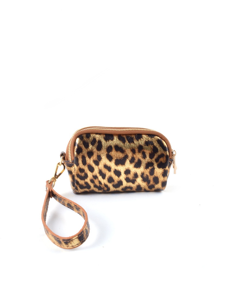 Lederen panter portemonnee | 2312