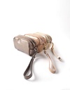 Lederen metallic portemonnee | 2316