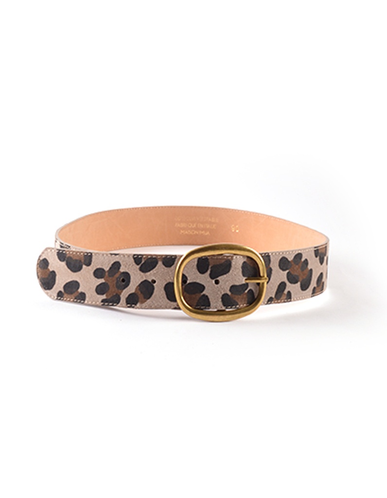 Nubuck Panter Riem | 559126 (Panter Brons 100 cm)