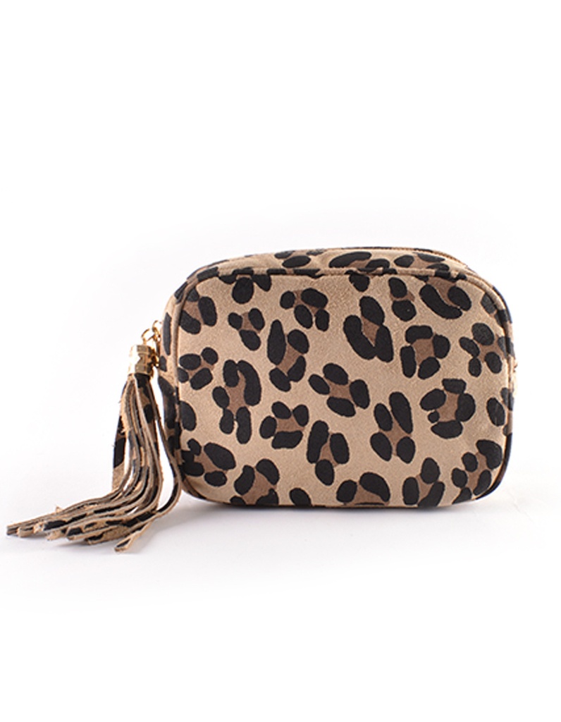Nubuck schoudertas | Panter | 552971 (Panter Groot)