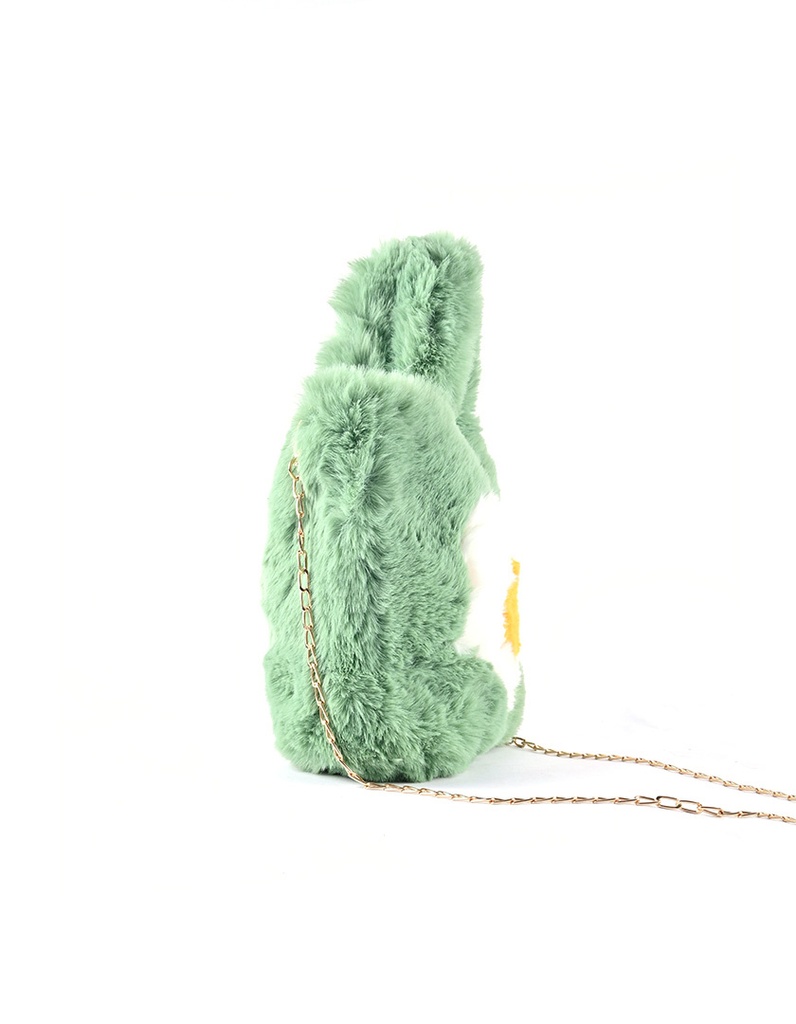 Pluche handtas | 50012 (Zwart)